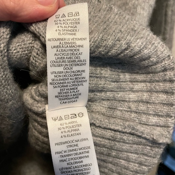 Shrinking Violet Grey Gray Women’s Sweater Long Sleeve Dress Size Large L - Picture 2 of 9